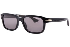 Mont Blanc MB0436S 001 Sunglasses Men's Black/Grey Lenses Rectangle Shape 54mm