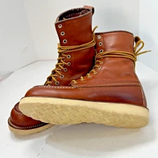 Red Wing Classic 877 Oro Legacy Leather Boots Moc Toe Mens 9D USA Made Heritage