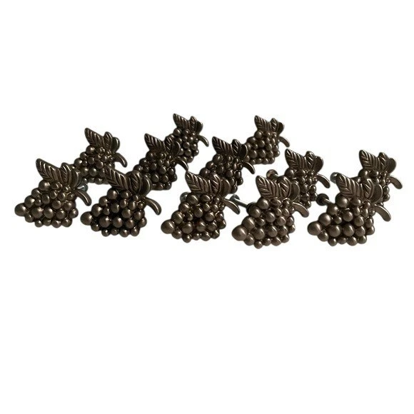 Juego de 12 artículos para el hogar Atlas colección de frutas 2 pulgadas Perillas de gabinete de peltre uvas Foto 4 de 4