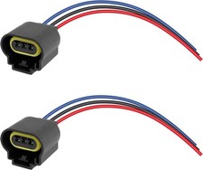 2PCS H13/9008 Headlight Connector with Wire Pigtail,Female/Male Headlight Socket