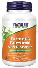 Now Foods - Turmeric Curcumin with BioPerine 90Veg Capsules