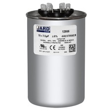 70 7.5 uf/MFD 370-440 VAC volts Round Dual Run Capacitor 50/60 Hz - Lot-1