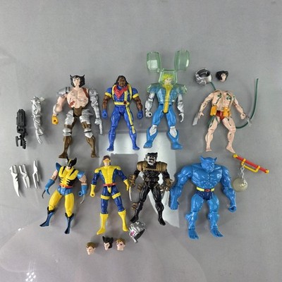 Vintage Marvel ToyBiz Lot Of 8 Figures WOLVERINE 2nd Edition Beast Morph 1990s