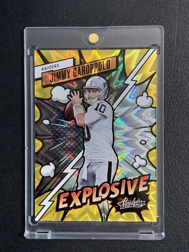 2023 Panini Absolute #/10 Jimmy Garoppolo Explosive Gold Prizm Case Hit #11