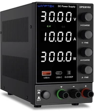 DC Bench Power Supply Variable 30V 10A,Adjustable Switching Regulated w/USB Port
