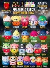 NEW McDonald's The FIFA World Cup 26 Happy Meal Squishmallows Lindsay