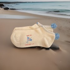 Vintage Socks Women  s Low Gean Edward  s Baby Blue Acrylic Blend Size 9-11