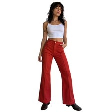 BIG BUD PRESS Western Pants Rust Red Flare Made In USA Size S