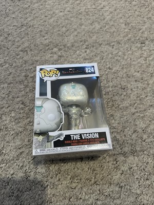 Funko Pop Marvel Vision 824 - Neuwertige Figur, Box Corner leicht zerquetscht
