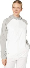 adidas Golf Women's Provisional Rain Jacket Hooded White/Grey X-Small NWT