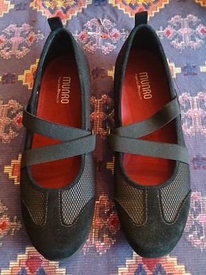 Munro Women Shoes 11 1/2 W ZIP Black Combo 12