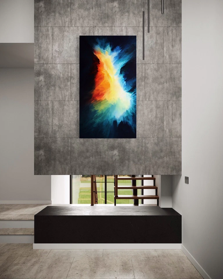 Large Original Oil Painting Contemporary Modern Abstract Fine Art Canvas Signed - Image 2 of 4