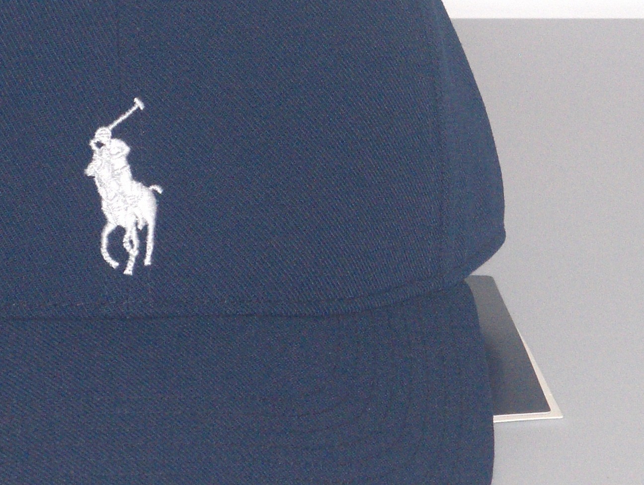 Cappello berretto baseball POLO RALPH LAUREN uomo poliestere pony corona alta piatto Bill NAVY
