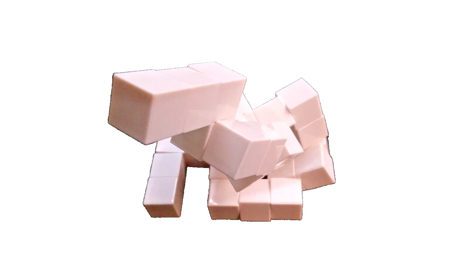 NEW 12 BRAIN TEASER Style Puzzles Elastic Cube White Gift Toy Goody bag - Image 2 of 4