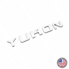 1x YUKON Liftgate Door Letter Nameplate Emblem SUV HD Badge GMC 3D Sport Chrome