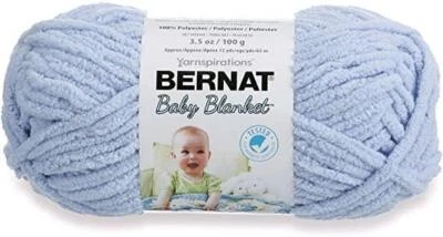 Bernat Couverture Bébé Super Chunky Polyester Tricot Fil 100g - 3202 Bébé Bleu - Photo 1/2