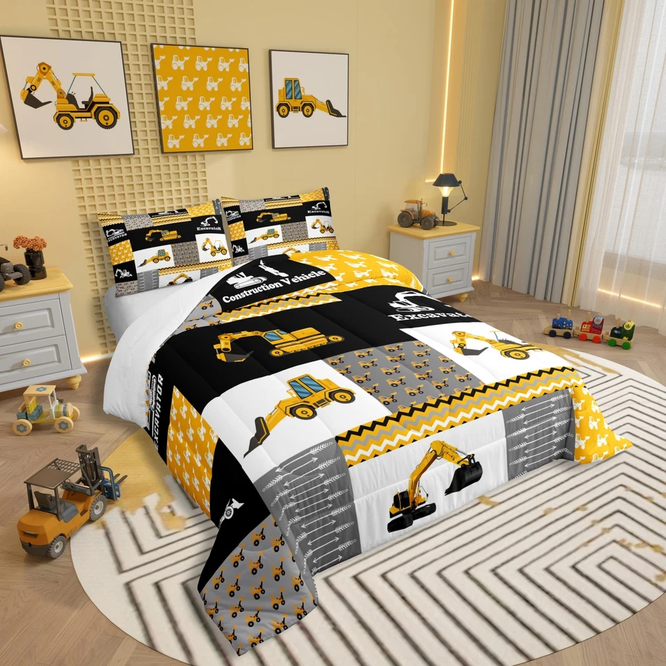Feelyou Excavadora Edredón Vehículos de Construcción Edredón Conjunto Equipo Tru... Foto 2 de 4