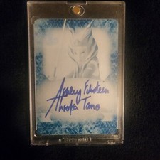 Topps Star Wars Masterwork Ahsoka Tano Cyan Printing Plate 1/1 Ashley...