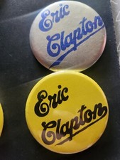 Vintage Eric Clapton Pin 70s/80s Lot