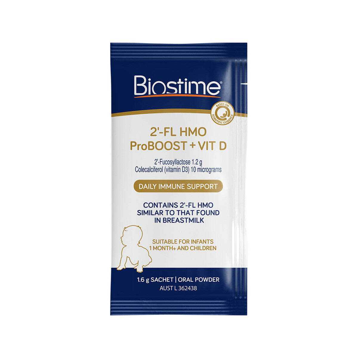 Biostime 2'-FL HMO ProBOOST Vit D Oral Powder Sachets x 28