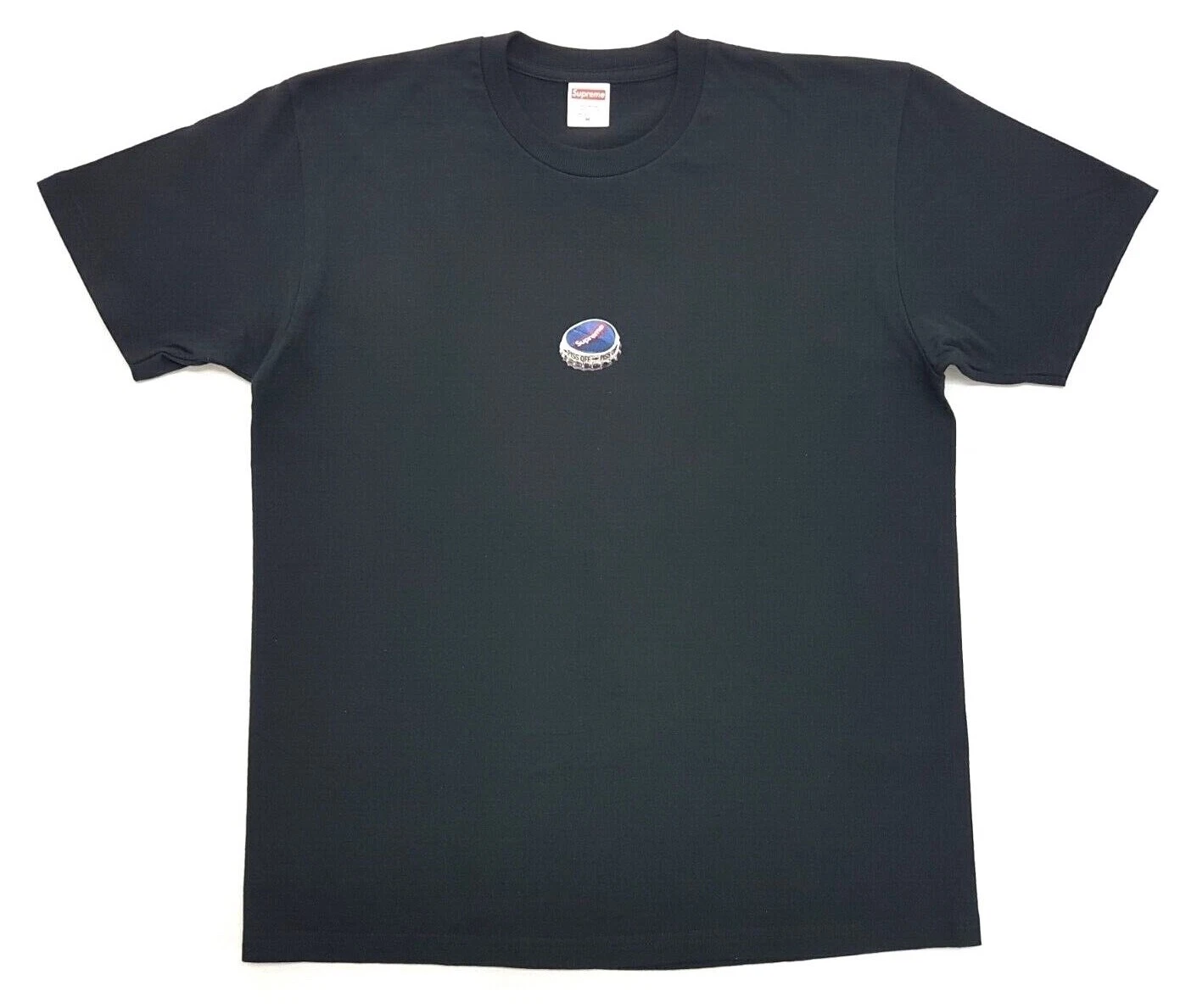 T shirt noir Supreme Bottle Cap taille M FW18