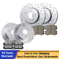 Front Rear Brakes and Rotors Brake Pads Kits for GMC Terrain Chevrolet Equinox