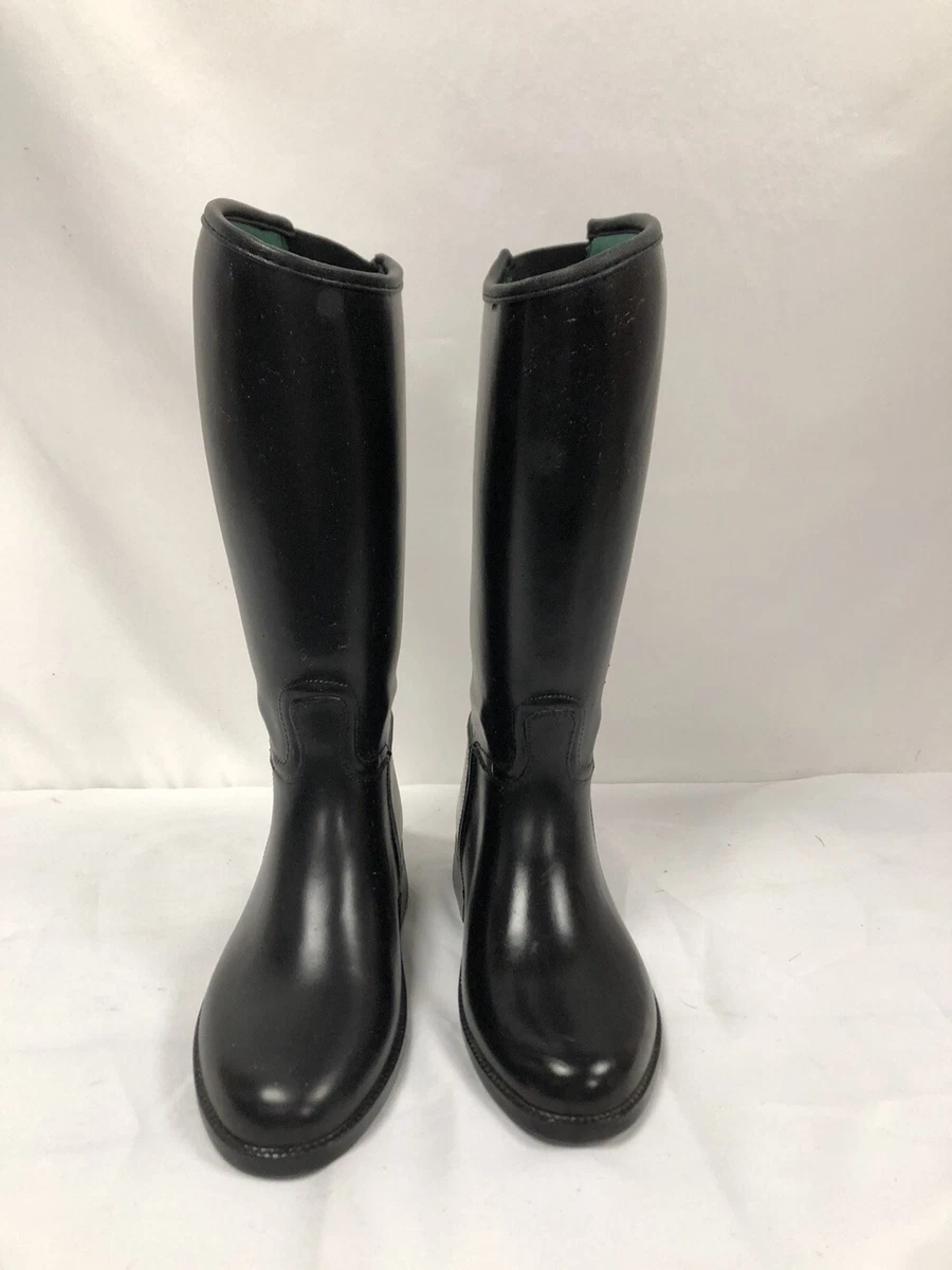 Bottes d'équitation Enfant HKM en cuir ref7414 taille 28 couleur noir neuf  !!!