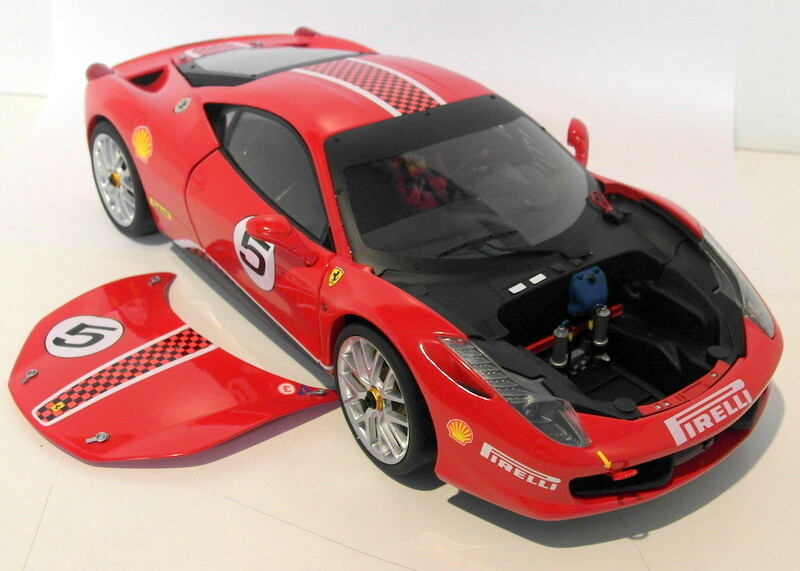 ミニカー Hot Wheels 1/18 Ferrari   458 CHALLENGE Ferrari 458 Italia Challenge Red #5 Elite Edition Limited