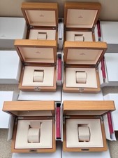 1 BOX OMEGA Wooden Watch Box With Travel Red Cube Box