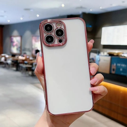 For iPhone 15 14 13 12 Pro Max 11 XS XR 8 Plating Bumper Clear Soft Case Cover - Picture 20 of 21