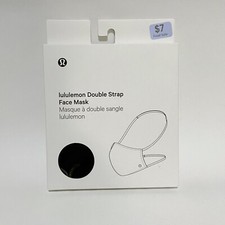 lululemon black double strap face mask Black