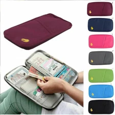 US 1 Pcs Travel Wallet Passport Holder Accessories Document Organizer Bag Case