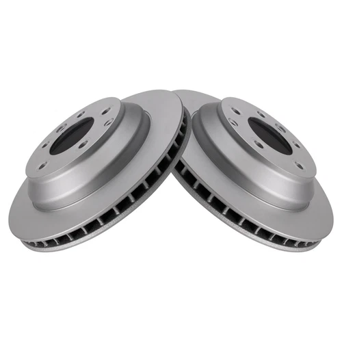 New Rear Brake Rotor Set Fits 2003-2018 Cayenne 2007-2015 Q7 2004-2017 Touareg - Picture 2 of 6