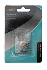 Road & Home 6 Piece Clear Decorative Rosettes For Ceiling Tile and Mirrors 