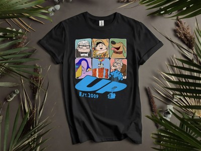 Pixar Up Characters Group Shot Est T-Shirt T Shirt Herren Damen Unisex Tshirt K606