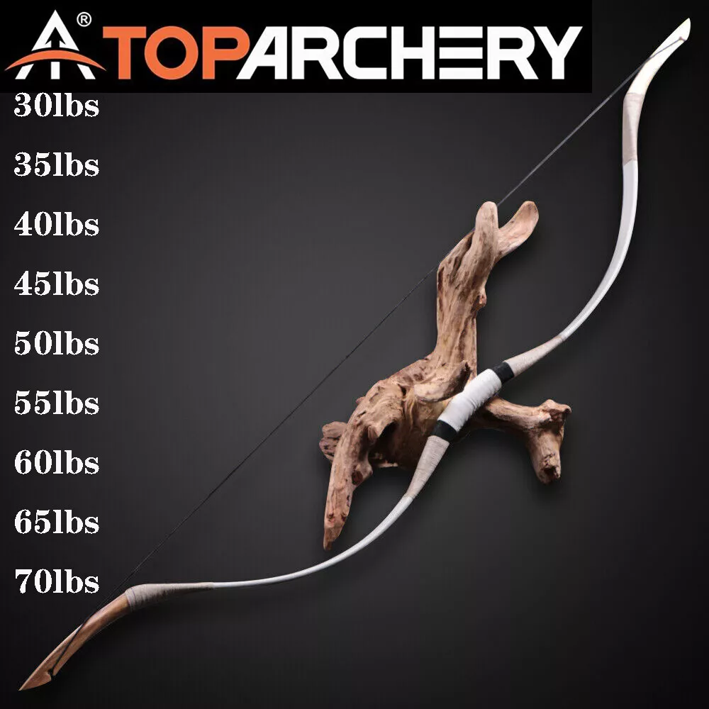 Cowhide Archery Recurve Bow Hunting Mongolian Horse Bow 30-70lbs  Traditional Bow | eBay