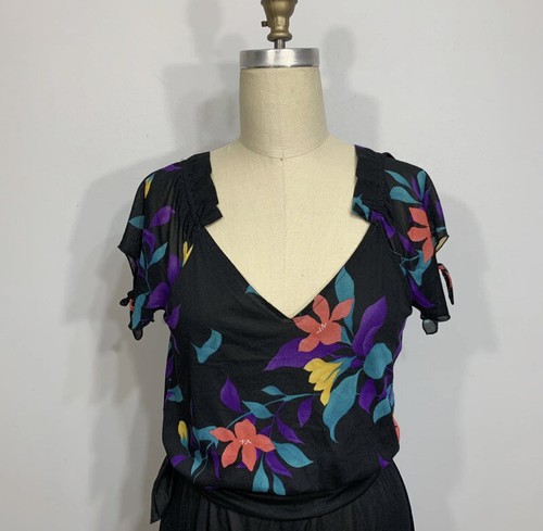 Hawaiian 1970s Vintage Dress Small - Picture 2 of 9