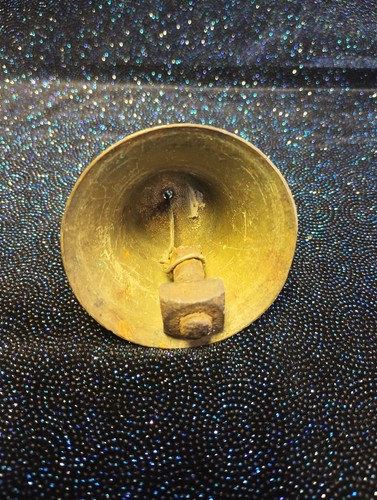 Vintage General Store Ice Cream Shop Door Bell Brass 3 1/2" - Picture 2 of 2