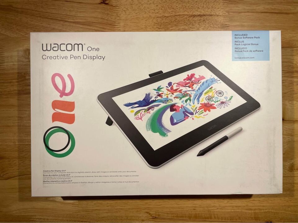 Wacom One Creative Pen Display 13.3 inch Drawing Tablet | eBay