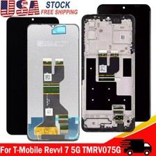 USA LCD Display Touch Screen Digitizer  Frame For T-Mobile Revvl 7 5G TMRV075G