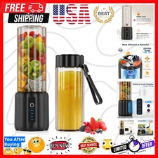 Portable Blender - 17 Oz USB-C Rechargeable Mini Mixer for Smoothies & Shakes