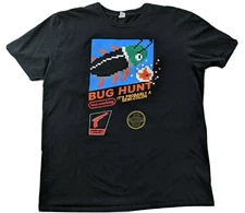 Bug Hunt Mens T Shirt Size XL Novelty Vintage Gaming Game Tech QA Developer