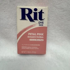 Rit Dye Petal Pink Formerly Rose Pink All Purpose Concentrated 1 1/8 oz- 31.9g
