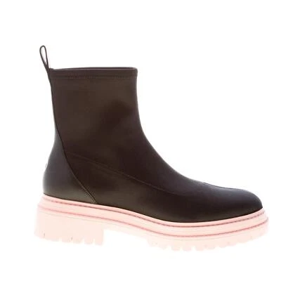 MICHAEL KORS chaussures femme Black stretch scuba fabric Comet Lug Bootie - Photo 1/4
