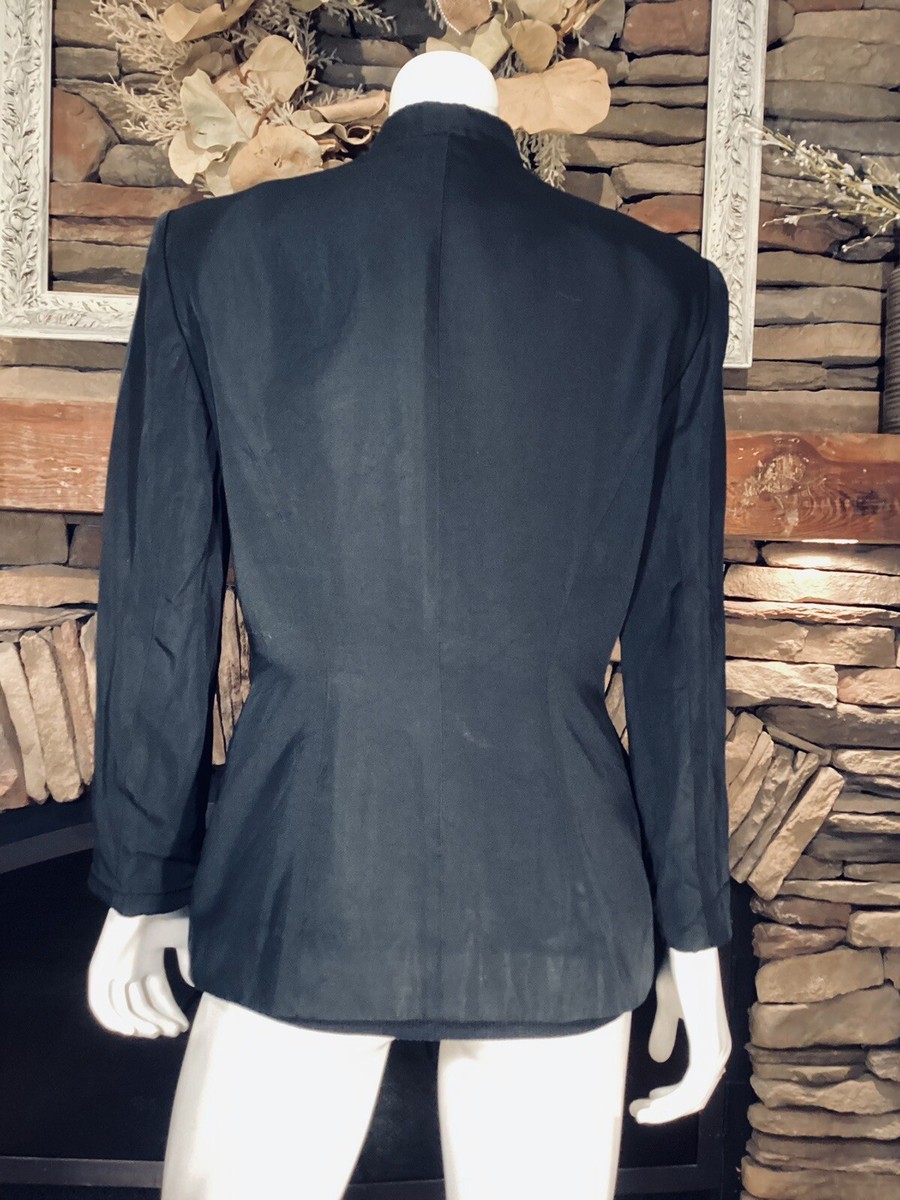 Vintage 80s/90s Navy Style Blazer /Jacket with Silver Buttons