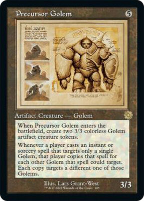 Precursor Golem - Retro Schematic x1 - The Brothers' War - NM-Mint, English - Th