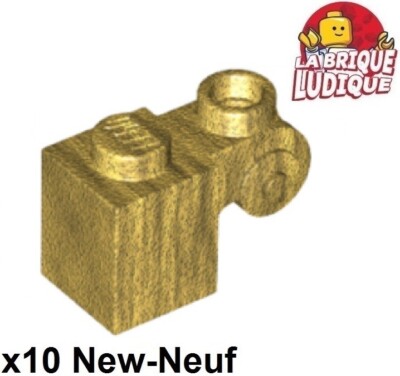 Lego 10x Stein Brick Modified 1x1 Scroll Volute Gold Gold / Pearl Gold 20310 NEU