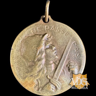 WW1 WWI French Verdun Medal    On Ne Passe Pas  Commemorative Medal #Y71