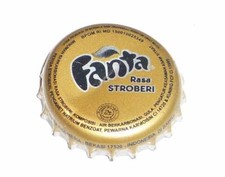 FANTA STRAWBERRY Soda Bottle Cap Crown INDONESIA 2011 Gold Metal Asia Collect