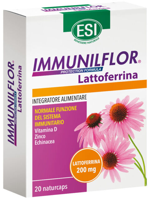 Esi Immunilflor - Lattoferrina Integratore Alimentare, 20 Naturcaps